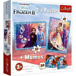 Παιδικό Puzzle Trefl Disney Frozen II 30 +48 Κομμάτια & Memos 90814