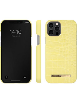 iDeal of Sweden Atelier Back Cover Lemon Croco (iPhone 12 Pro Max)