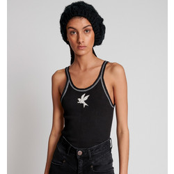 ONE TEASPOON W BOWER BIRD SIN T-SHIRT - 46I24266-JET BLK BLACK