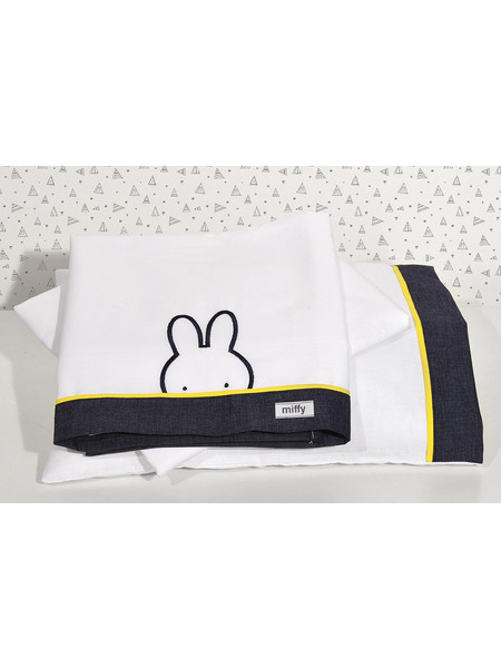 Miffy Des 61 Σετ Βρεφικά Σεντόνια Κούνιας Βαμβακερά 100x165 Jean