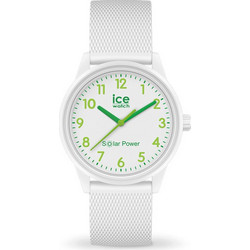 Ice Watch Ανδρικό Ρολόι Solar με Λευκό Καουτσούκ Λουράκι IC018739