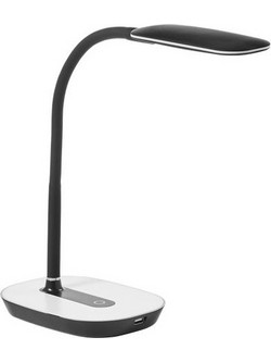 ΦΩΤΙΣΤΙΚΟ ΓΡΑΦΕΙΟΥ LENA LED 6,5W 530lm 4000K ΜΑΥΡΟ DIM