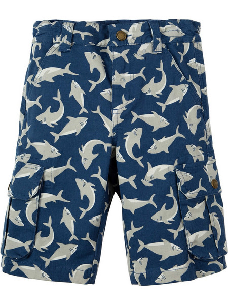 Frugi Παιδική Βερμούδα Cargo Navy Μπλε SHS951SCS