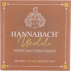 Hannabach 243 MHT Goldin Super Tenor Σετ 4 Χορδές Ukelele Carbon 1/2