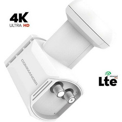 COMMANDER TW-01 Universal Twin LNB 0.1 dB, 4K UHD, LTE