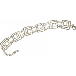 Kostibas Γυναικείο Βραχιόλι Χειροπέδα Ασημί 1512-659A