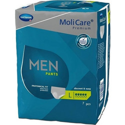 Hartmann Molicare Premium Men Pants Large Πάνες Βρακάκι Ακράτειας 5 Σταγόνες 7τμχ