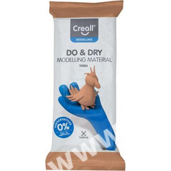 Creall Do & Dry Πηλός Καφέ Terracotta 500 gr χειροτεχνίας (Στεγνώνει με τον Αέρα) Air Dry Modelling Clay Bar 26211