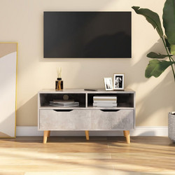 vidaXL Έπιπλο Τηλεόρασης Ξύλινο Γκρι Μ90xΠ40xΥ48.5cm 326781