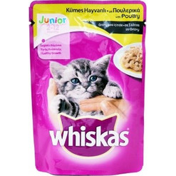 Whiskas Junior Πουλερικά σε Σάλτσα 100gr