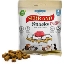 Mediterranean Natural Serrano Snacks Grain Free Beef 100gr
