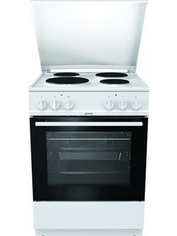 Gorenje E6141WB Κουζίνα Ηλεκτρική 65lt με Εμαγιέ Εστίες 60cm