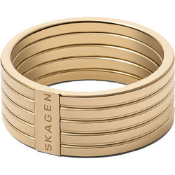 Skagen Γυναικείο Δαχτυλίδι από Ατσάλι Επιχρυσωμένο SKJ1542710