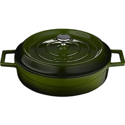 Lava YST32K2 Green Μαντεμένια Κατσαρόλα Πλακερό Εμαγιέ Επίστρωση 32cm 5.3lt