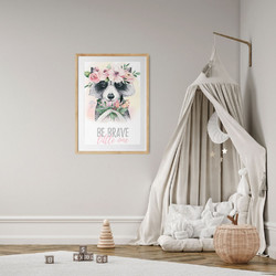 ΠΑΙΔΙΚΗ ΑΦΙΣΑ BE BRAVE 48271 (PVC/PLEXIGLASS ΦΥΣΙΚΟ ΞΥΛΟ ΜΕ ΠΛΑΙΣΙΟ) 40x60cm