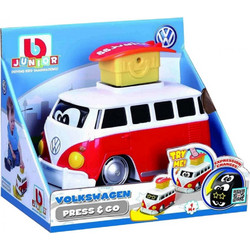 Bburago Press & Go Volkswagen Samba Bus Red 16/85110
