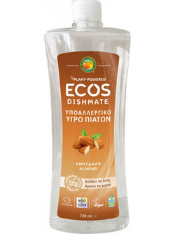 Υγρό Πιάτων για Πλύσιμο στο Χέρι Οικολογικό Αμύγδαλο Ecos 739ml