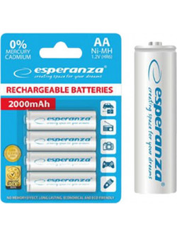 Esperanza Rechargeable AA 2000mAh 4τμχ