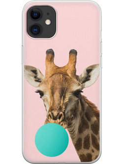 Θήκη Bubblegum Giraffe iPhone 11 Flexible TPU (Διάφανη Σιλικόνη)