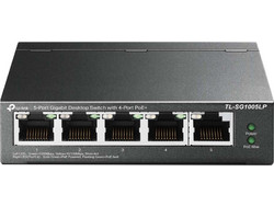 TP-Link TL-SG1005LP Unmanaged L2 Switch με 4 Θύρες Ethernet 1000Mbps και 1 SFP θύρα