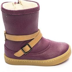 Clarks Παιδικά Μποτάκια Μωβ Suede με Φερμουάρ 26127503