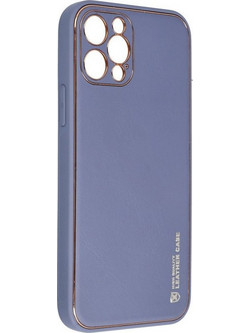Forcell Leather Back Cover Blue (iPhone 12 Pro)