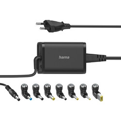Hama Φορτιστής Laptop 45W 19V με Αποσπώμενο Καλώδιο Τροφοδοσίας & Σετ Βυσμάτων 200001