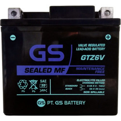 GS Μπαταρία Μοτοσυκλέτας GTZ6V 90A 5Ah
