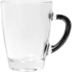Κούπες (Σετ 4Τμχ) 20.21.0543 300ml Clear-Black Benetton Γυαλί