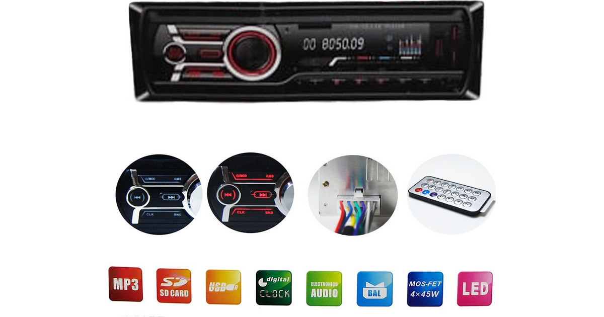 caraudio24 Pioneer DEH-S210UI AUX CD USB MP3 1DIN Autoradio für Opel Corsa C ISO 2000-2004 Aluminium 