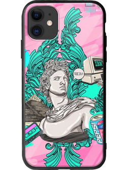 Θήκη Nostalgia iPhone 11 Groove TPU (Tempered Glass και TPU)