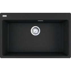 Franke Centro 2.0 CNG 610/210-73 Matt Black Ένθετος Νεροχύτης Γρανίτη Ματ 78x50cm