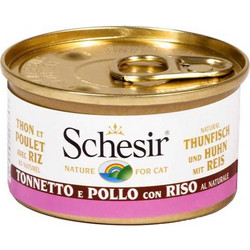 Schesir Nature for Cat Adult with Tuna, Chicken & Rice 85gr