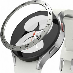 Ringke Stainless Bezel Ring for Galaxy Watch 4, 44mm - Silver (GW4-44-01)