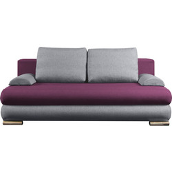 PoliHome Ribod Τριθέσιος Καναπές Κρεβάτι Μωβ 200x95x85cm 16770949