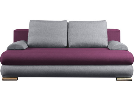PoliHome Ribod Τριθέσιος Καναπές Κρεβάτι Μωβ 200x95x85cm 16770949