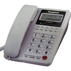 Panaphone KX-T2007 Ενσύρματο Τηλέφωνο με Ανοιχτή Ακρόαση για Ηλικιωμένους Λευκό