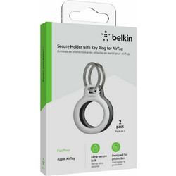 Belkin Key Ring AirTag Black/White 2pack
