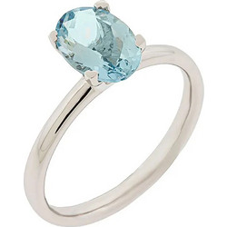 Million Diamonds Γυναικείο Δαχτυλίδι από Λευκόχρυσο 18K με Ακουαμαρίνα RL16717