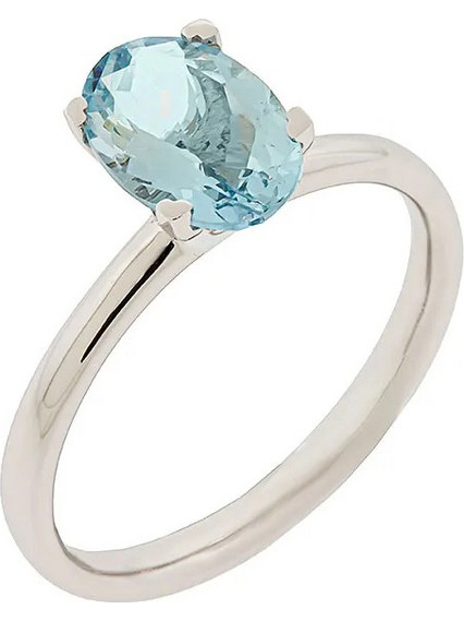 Million Diamonds Γυναικείο Δαχτυλίδι από Λευκόχρυσο 18K με Ακουαμαρίνα RL16717