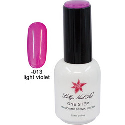 Lilly Nail Art One Step Light Violet Ημιμόνιμο Βερνίκι Νυχιών 15ml