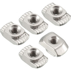 M5 T Sliding Nut Zinc Plated Carbon Steel T Sliding Nut for 2020 Aluminum Profile