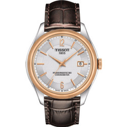 Tissot Ballade Ανδρικό Ρολόι Αυτόματο με Καφέ Δερμάτινο Λουράκι T108.408.26.037.00