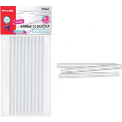 MP μπάρες σιλικόνης PP040 για θερμοπίστολο, 7.1mm x 20cm, 10τμχ PP040