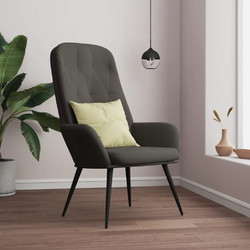 vidaXL Πολυθρόνα Relax Βελούδινη Γκρι 341195