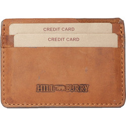 Hill Burry δερμάτινη θήκη καρτών καφέ 88892-br