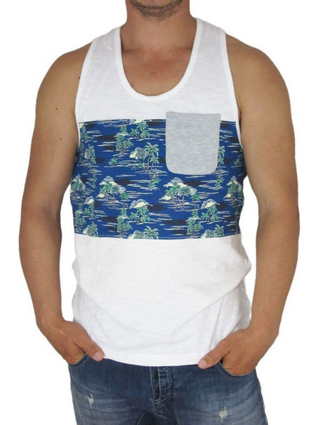 Bellfield ανδρικό αμάνικο μπλουζάκι Andrew με τσεπάκι 608215
