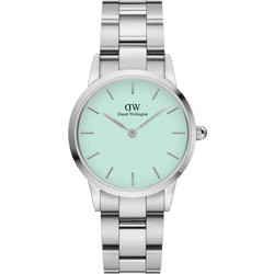 Daniel Wellington Iconic Link Γυναικείο Ρολόι με Ασημί Μεταλλικό Μπρασελέ DW00100537