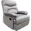 ArteLibre Πολυθρόνα Relax Ανακλινόμενη Βελούδινη Γκρι Aster 14340018