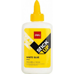 Deli Υγρή Κόλλα Stick Up White Glue Μεσαίου Μεγέθους Γενικής Χρήσης 120ml Χωρίς Διαλύτες12Τ (231.39447)